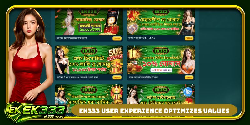 EK333 user experience optimizes values