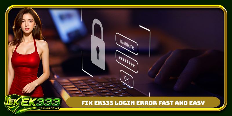 Fix EK333 login error fast and easy