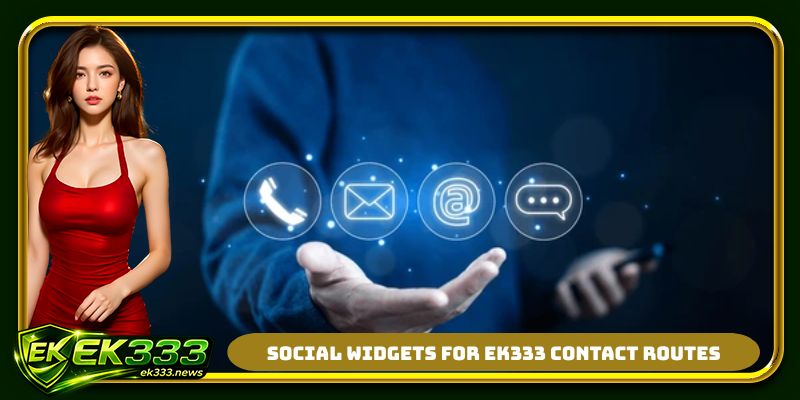 Social widgets for EK333 contact routes